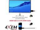 4XEM USB-C to HDMI Cable 4XUSBCHDMI6B