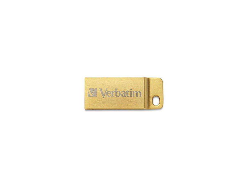 Verbatim 64GB Metal Executive USB 3.0 Flash Drive - Gold - 64 GBUSB 3.0 - Gold -