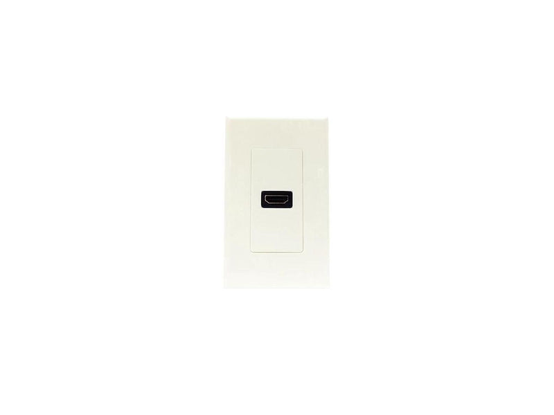 4XEM Single Outlet Female HDMI Wall Plate (White)