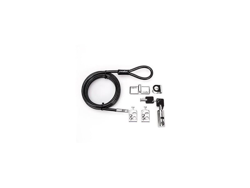 Rocstor Y10C181-B1 Rocbolt Desktop Lock Kit Locking Security Kit With 8Ft Cable