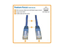 TRIPP LITE N200-002-BL 2 ft. Cat 6 Blue Network Ethernet Cable