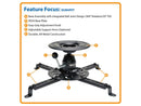 Tripp Lite Full Motion Universal Ceiling Mount for Projectors (DUNVPJT)