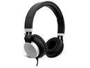 V7 Lightweight On-Ear Headphones - Black/Silver - Stereo - Black, Silver -