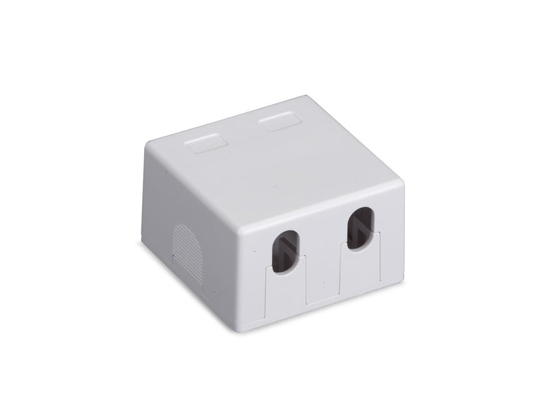Black Box Value Line Surface-Mount Housing 2-Port White