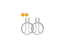 SIIG Zinc Alloy USB-C to USB-C Charging & Sync Braided Cable - 1.65ft, 2-Pack