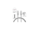 SIIG Zinc Alloy USB-C to USB-C Charging & Sync Braided Cable - 1.65ft, 2-Pack