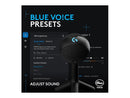 Blue Yeti Condenser Microphone for Gaming, Live Streaming - Black  988-000549