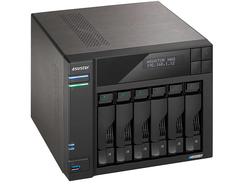 Asustor AS6706T Lockerstor 6 Gen2,4Bay NAS,Quad-Core 2.0GHz CPU,Dual 2.5GbE