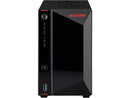 Asustor AS5402T 2 Bay NAS Storage, Quad-Core 2.0GHz CPU, 4xM.2 NVMe SSD Slots,