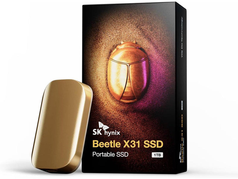 SK hynix Beetle X31 1TB Portable SSD with DRAM, up to 1050MB/s, USB 3.2 Gen2,