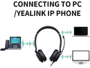 Yealink 1308100 UH37 Dual Teams USB Headset with Microphone for PC Laptop Noise