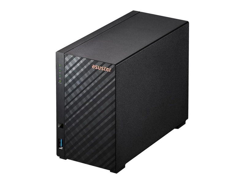 Asustor AS1102TL Drivestor 2 Lite 2 Bay NAS, Quad-Core 1.7GHz CPU, 1GbE Port,