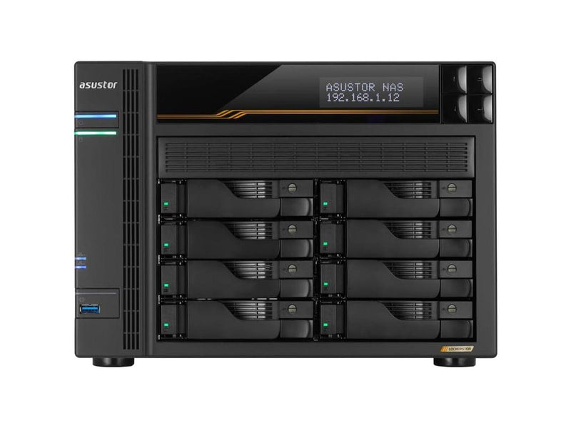 Asustor Lockerstor 8 Gen3 AS6808T 8 Bay NAS, Quad-Core 2.3GHz CPU, Dual USB 4