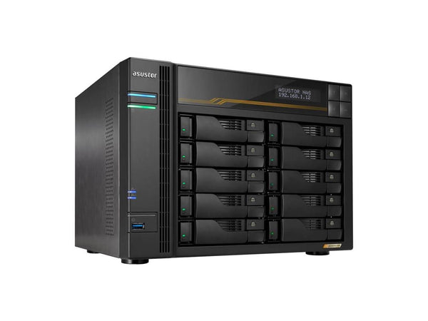 Asustor Lockerstor 10 Gen3 AS6810T 10 Bay NAS, Quad-Core 2.3GHz CPU, Dual USB 4