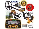 Garrett ACE 400 Metal Detector with 8.5x11" PROformance DD Search Coil, 10kHz