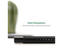 Plugable USB C to M.2 NVMe Tool-free Driverless Enclosure, USB C and Thunderbolt