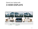 Plugable USB C Triple Display Docking Station with Laptop Charging, Thunderbolt