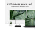 Plugable 4K DisplayPort and HDMI Dual Monitor Adapter for USB 3.0 and USB-C,