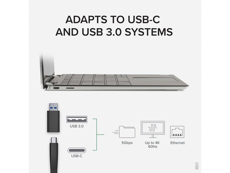 Plugable 4K DisplayPort and HDMI Dual Monitor Adapter with Ethernet for USB 3.0