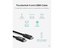 Plugable Thunderbolt 4 Cable [Thunderbolt Certified] 3.3ft USB4 Cable with 100W