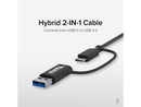 Plugable 2.5G USB C and USB to Ethernet Adapter, 2-in-1 Adapter Compatible with