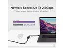Plugable 2.5G USB C and USB to Ethernet Adapter, 2-in-1 Adapter Compatible with