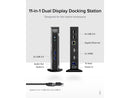 Plugable Laptop Docking Station Dual Monitor for USB-C or USB 3.0, Compatible