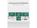 Plugable USB C Triple 4K Display Docking Station with 60W PD, 3x HDMI or 3x