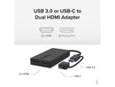 Plugable USB 3.0 or USB C to HDMI Adapter for Dual Monitors, Universal Video