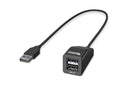 Plugable 2-in-1 USB Splitter with Dual USB 2.0 Ports, Compatible with Windows,