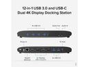 Plugable USB 3.0 Dual 4K Display Horizontal Docking Station with DisplayPort and