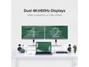 Plugable 13-in-1 USB C Docking Station Dual Monitor, 100W Charging, Dual 4K