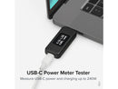 Plugable USB C Power Meter Tester for Monitoring USB-C Connections up to 240W -