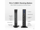 Plugable 13-in-1 USB-C Triple Monitor Docking Station with 100W Charging,