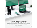 Plugable 13-in-1 USB-C Triple Monitor Docking Station with 100W Charging,