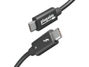 Plugable Thunderbolt 4 Cable with 240W Charging, Thunderbolt Certified, 3.3 Feet