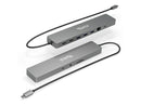 Plugable 11-in-1 USB-C Docking Station, 100W Pass-through Charging, Dual Monitor