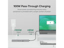 Plugable 11-in-1 USB-C Docking Station, 100W Pass-through Charging, Dual Monitor