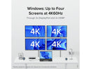 Plugable Thunderbolt 4 Dock with 100W PD, 4K Quad Monitor Setup for Thunderbolt
