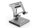 Plugable 8-in-1 USB C Docking Station for iPad with Stand, 100W Pass-through