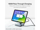 Plugable 8-in-1 USB C Docking Station for iPad with Stand, 100W Pass-through