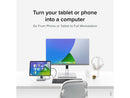 Plugable 8-in-1 USB C Docking Station for iPad with Stand, 100W Pass-through