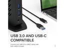 Plugable USB 3.0 and USB-C Dual 4K Display Docking Station with DisplayPort and