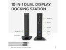 Plugable USB 3.0 and USB-C Universal Laptop Docking Station for Windows and Mac