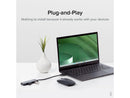 Plugable 4 Port USB Hub 3.0, USB Splitter for Laptop, Compatible with Windows,