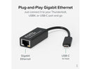 Plugable USB C to Ethernet Adapter, Fast and Reliable Thunderbolt or USB C to