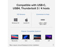 Plugable USB C Docking Station Dual Monitor - Dual HDMI Dock is Compatible with