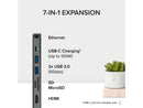 Plugable 7-in-1 USB C Hub Multiport Adapter with Ethernet - Compatible with Mac,