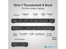 Plugable Thunderbolt 4 Dock with 100W Charging, Thunderbolt Certified, Laptop