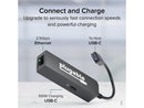 Plugable USB C to Ethernet Adapter 2.5Gb with 100W USB-C PD Charging, 2.5